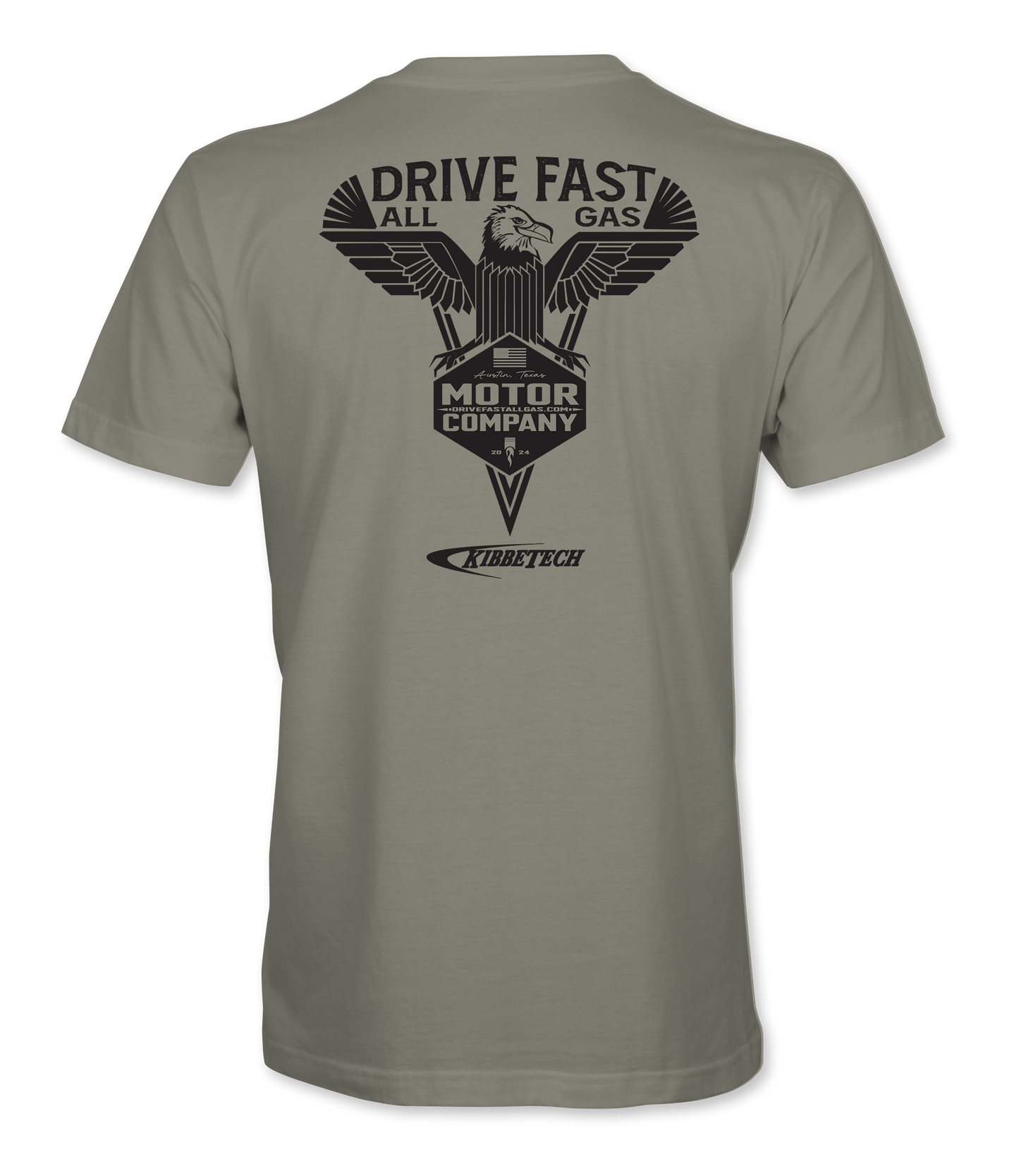 Drive Fast All Gas Eagle Kibbetech T-Shirt