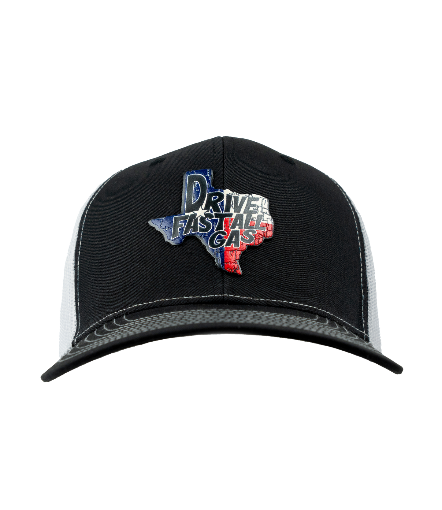 Drive Fast All Gas Texas Flag Patch Hat - Richardson 112