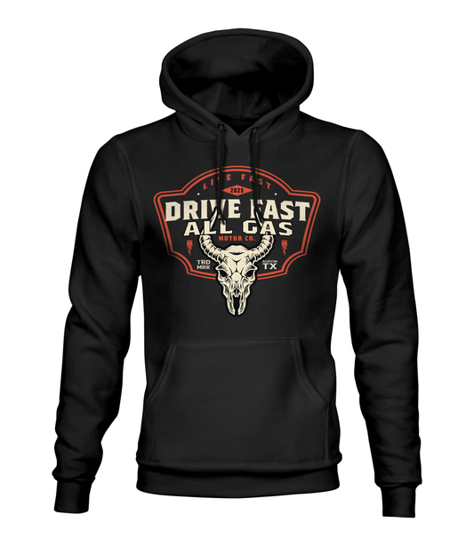 Drive Fast All Gas Longhorn T-Shirt