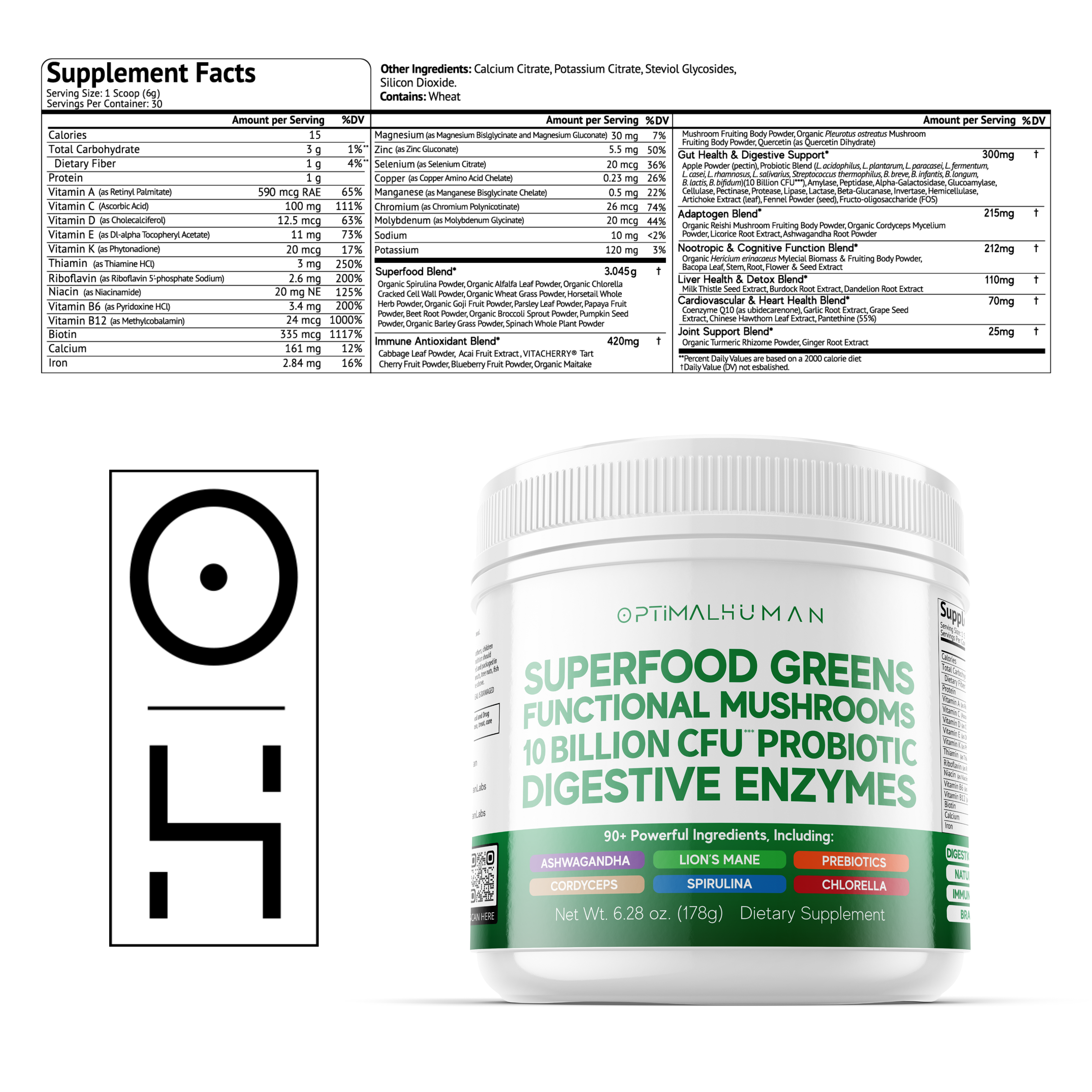 Optimal Human - Superfood Greens