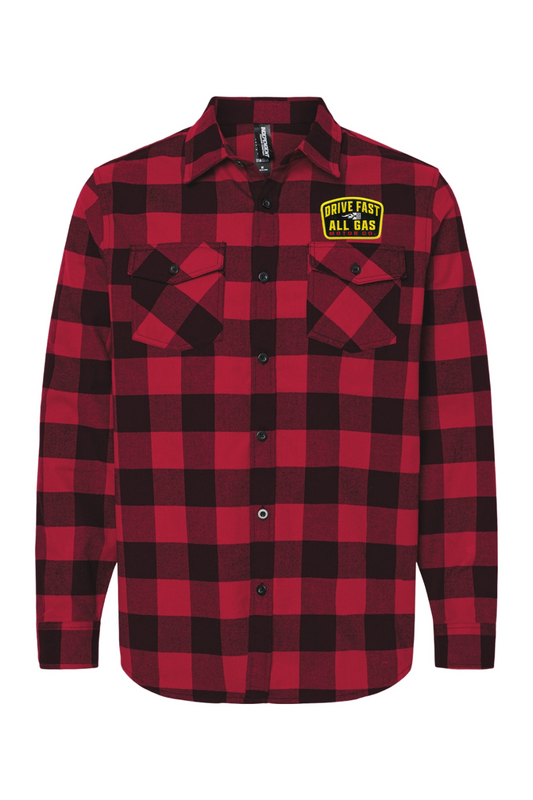 FAST LANE PATCH FLANNEL SHIRT