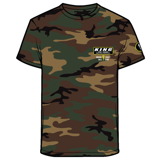 KING X ALL GAS CAMO SHIRT | YELLOW