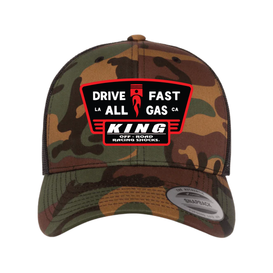 KING X ALL GAS CAMO HAT | RED