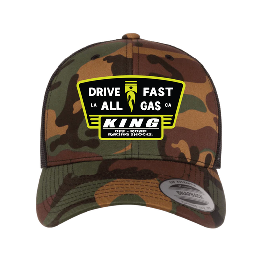 KING X ALL GAS CAMO HAT | YELLOW