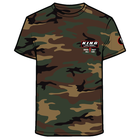 KING X ALL GAS CAMO SHIRT | RED