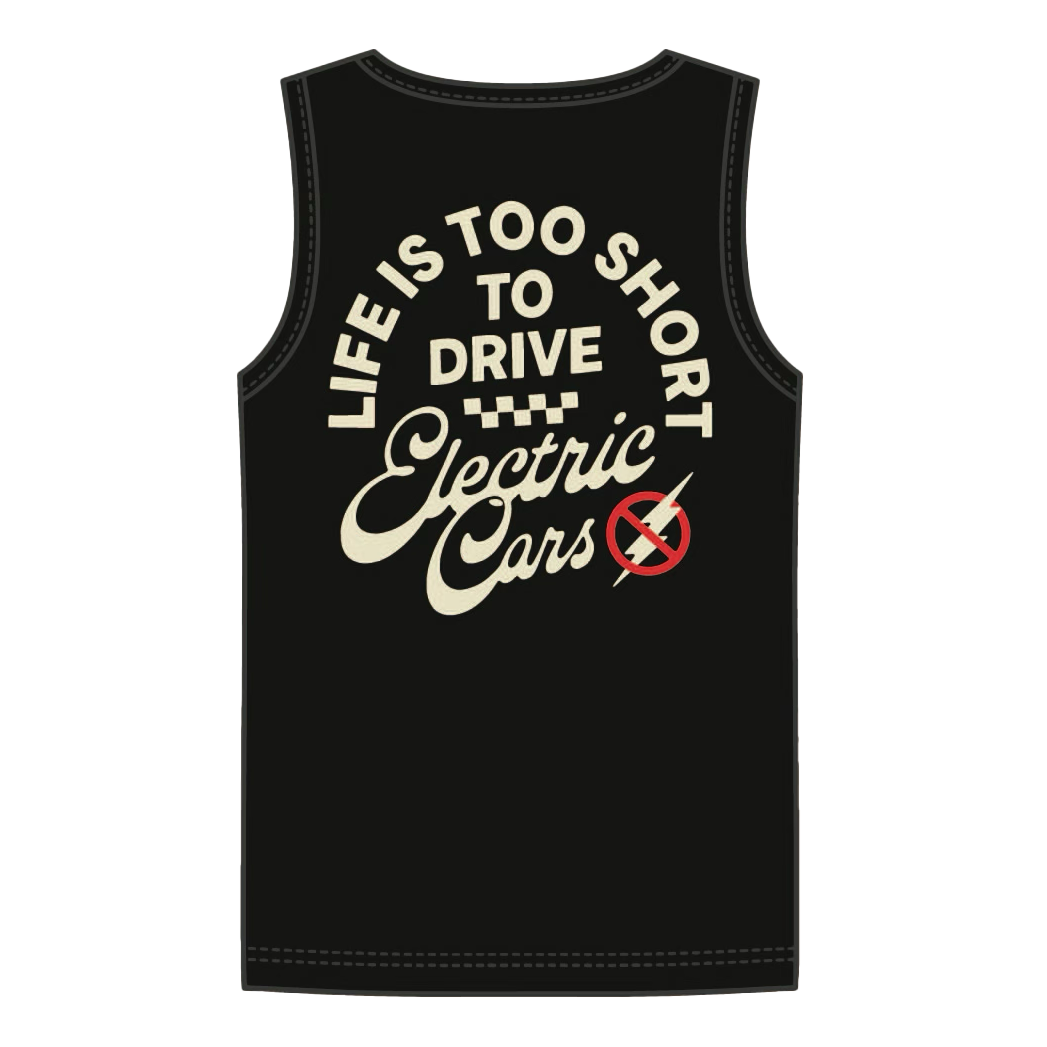 LIFE'S TOO SHORT TANK  | BLACK