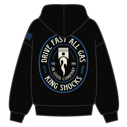 KING SHOCKS X FLASGSHIP HOODIE  | BLACK