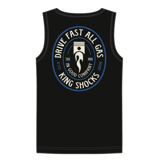 KING SHOCKS X FLAGSHIP TANK  |  BLACK TANK /BLUE