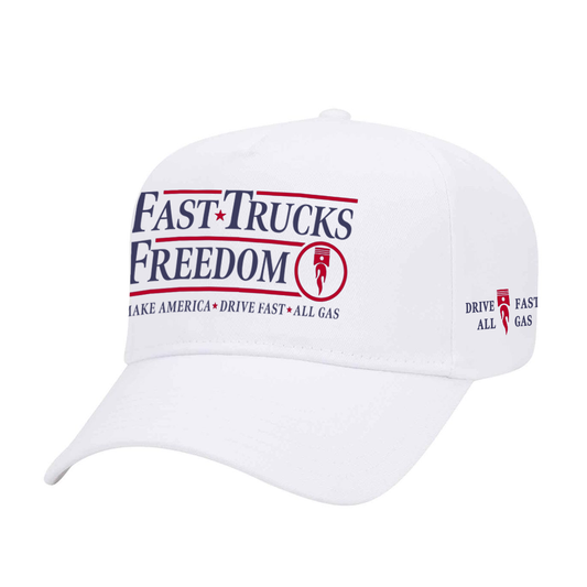 FAST TRUCKS AND FREEDOM HAT | WHITE