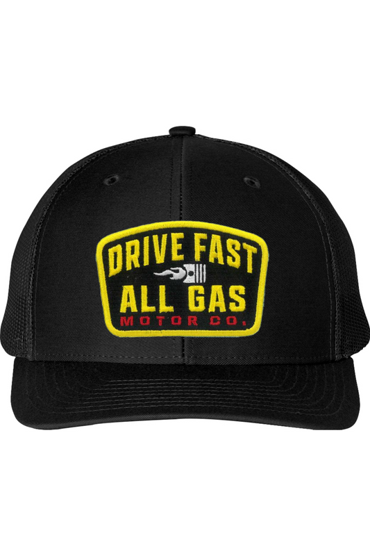 FAST LANE PATCH TRUCKER CAP | LODEN/BLACK