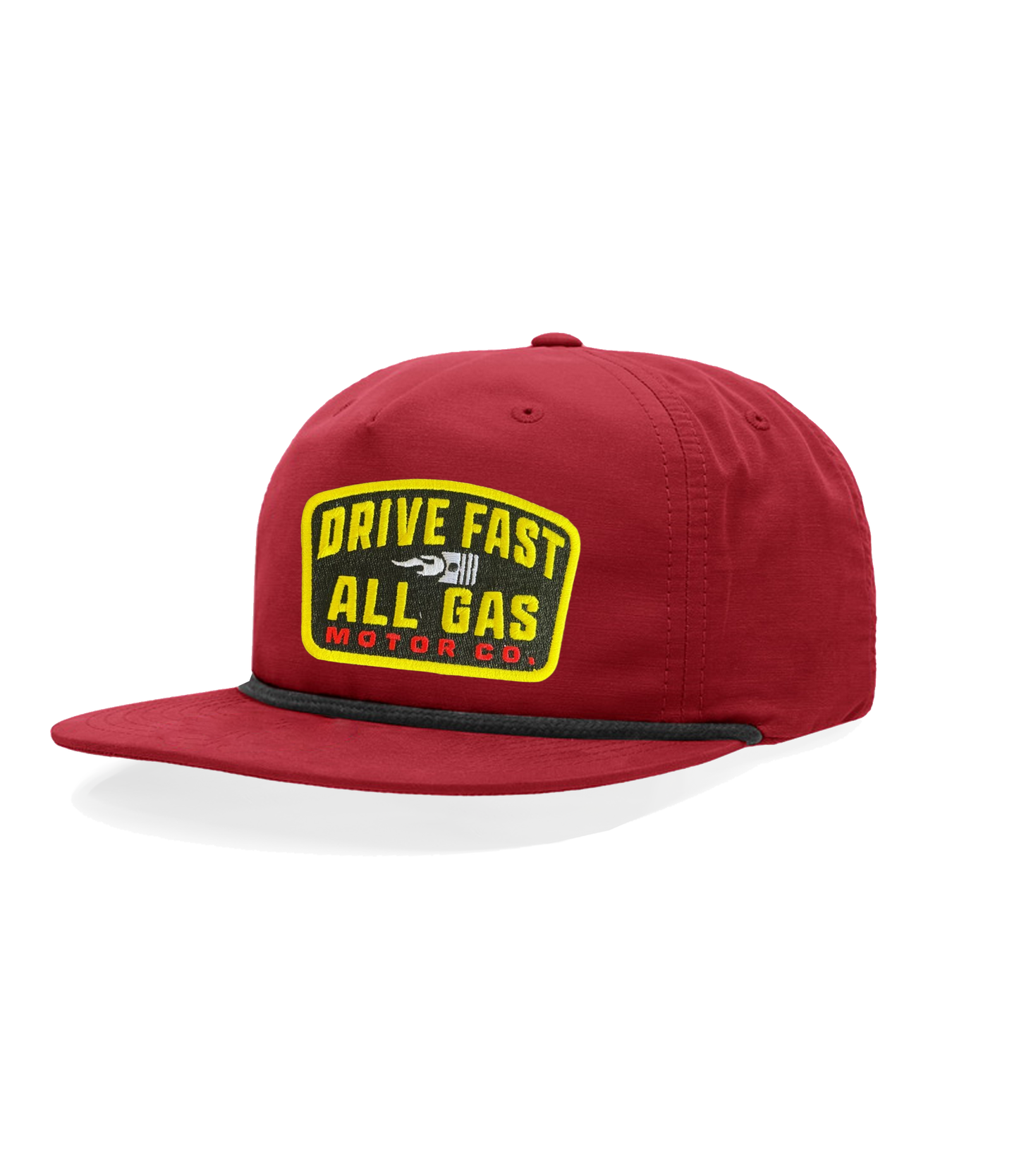 Drive Fast All Gas Piston Patch Hat 2.0
