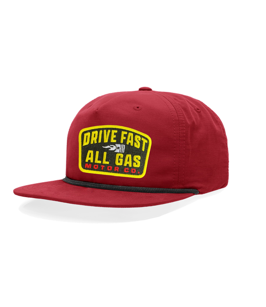 Drive Fast All Gas Piston Patch Hat 2.0