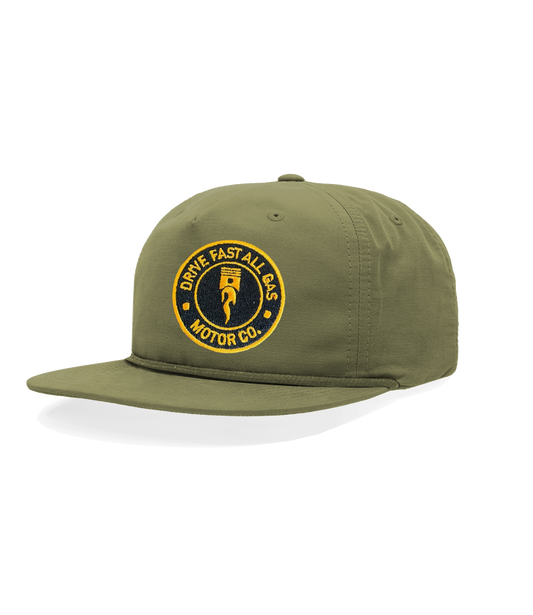 Drive Fast All Gas Piston Patch Hat