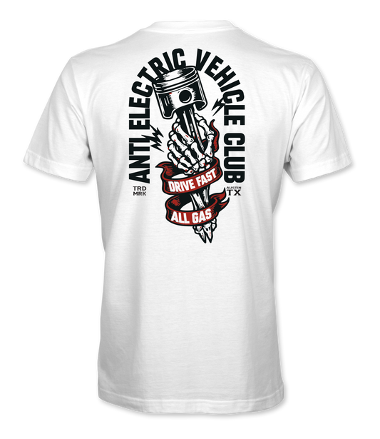 Anti-Electric Vehicle Club Piston T-Shirt