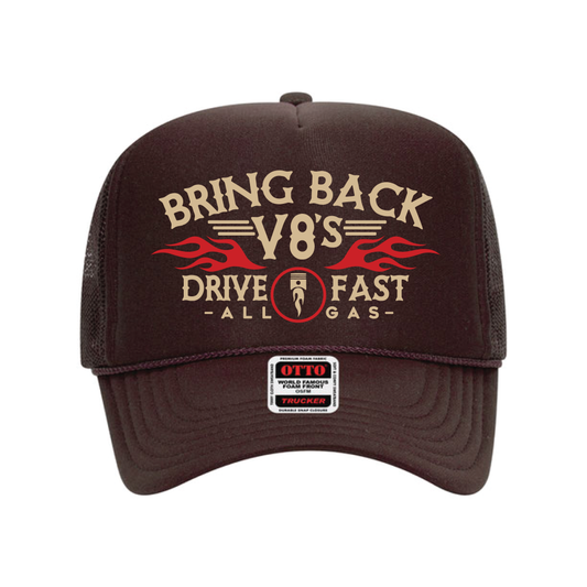 BRING BACK V8S HAT | BROWN